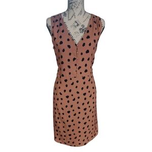 41 Hawthorn Abstract Print V-Neck Tie-Back Dress Size Small